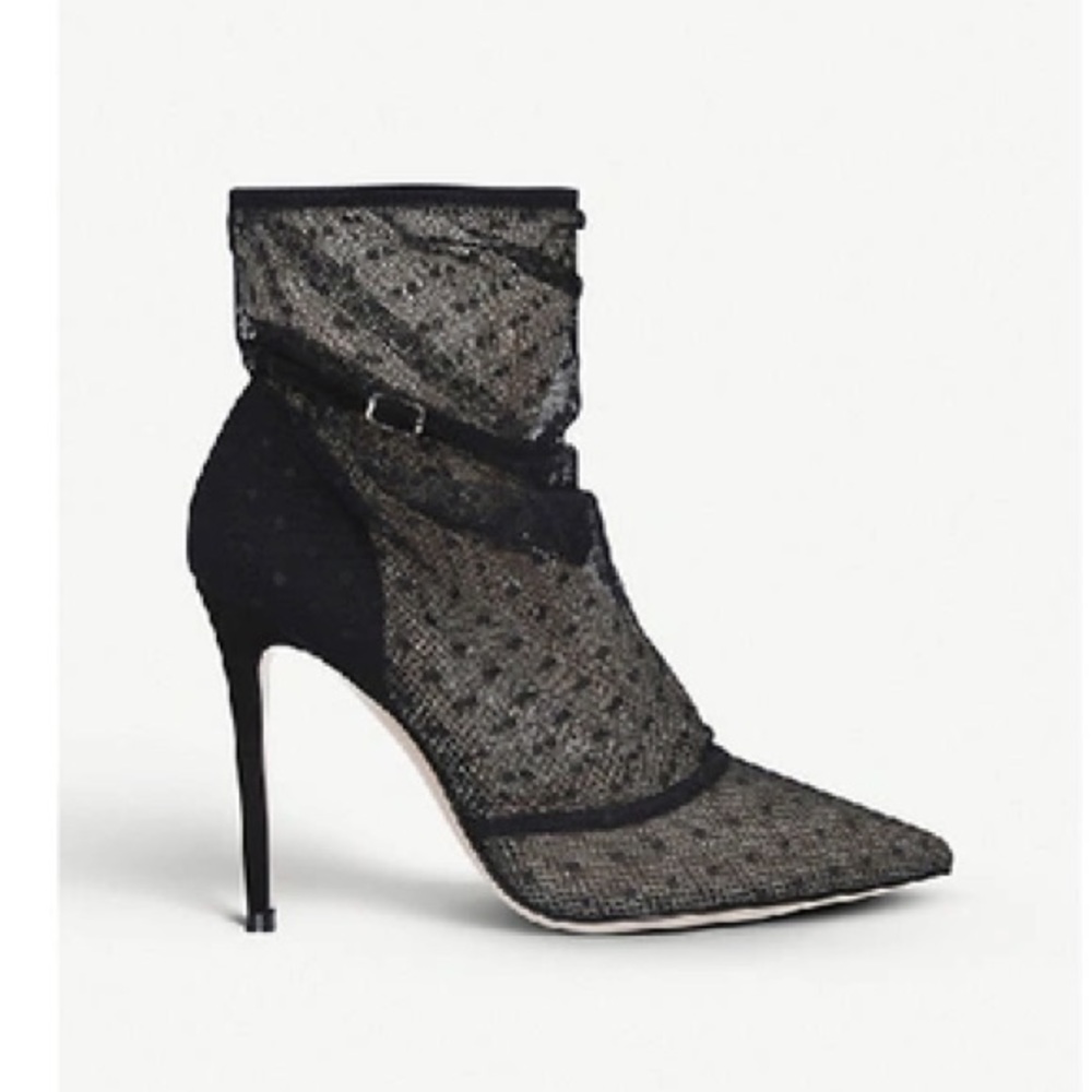 Gianvito Rossi Emmanuelle Mesh Ankle Booties